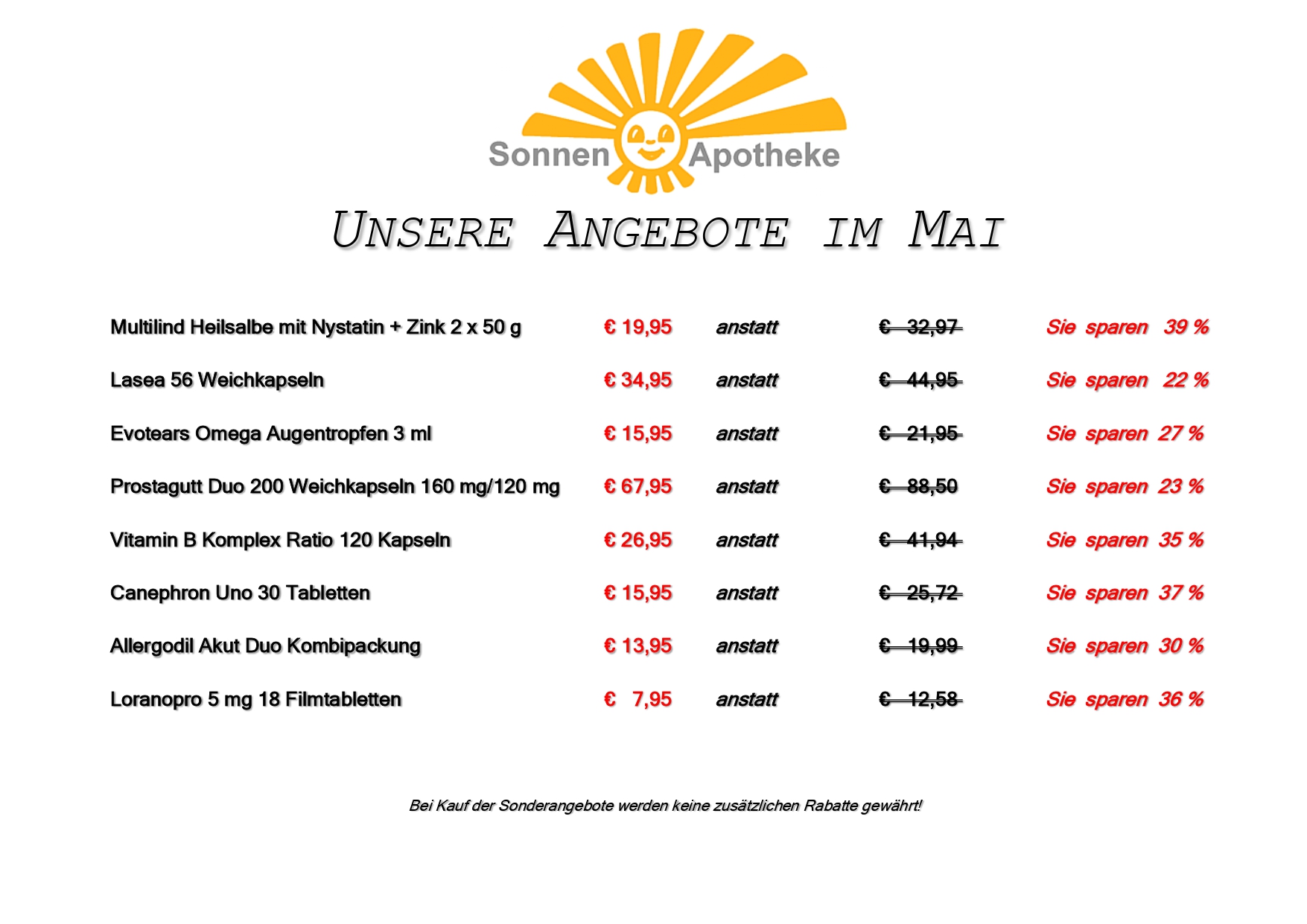 Angebote Mai